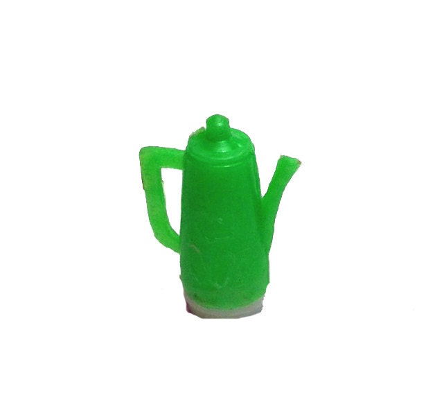 1pc TINY TEA POT 60s Vintage Plastic Charm by cOveTableCuriOsitiEs