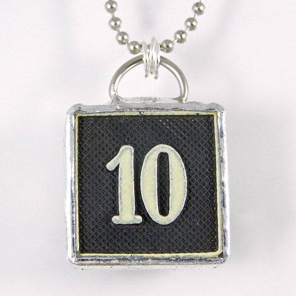 Number 10 Necklace