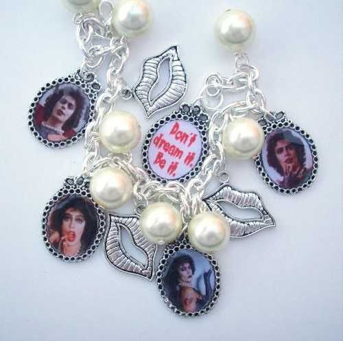 Rocky Horror SWEET TRANSVESTITE Dr. Frank-N-Furter Charm Bracelet