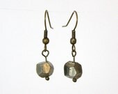 Buh-Bye Gotta Go Clearance - -  Pyrite Fools Gold Faceted Nugget Every Day Earrings