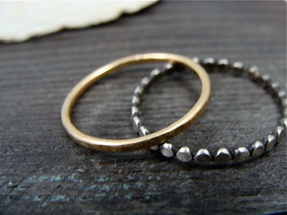 deco stack ... mixed metal stacking rings