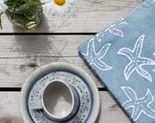speckled starfish mini tablecloth
