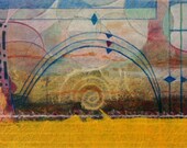 Transformation - small original abstract collage