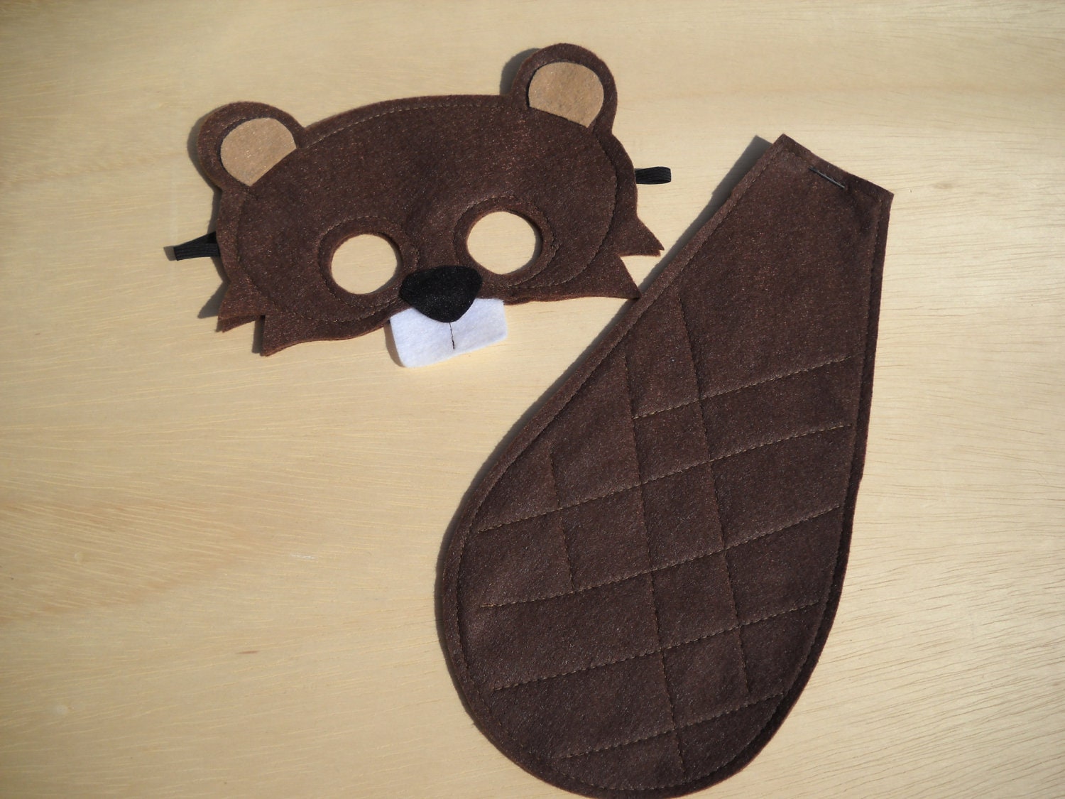 Beaver Mask and Tail for child