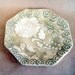 Ceramic Sage Wheat Damask Trinket Dish