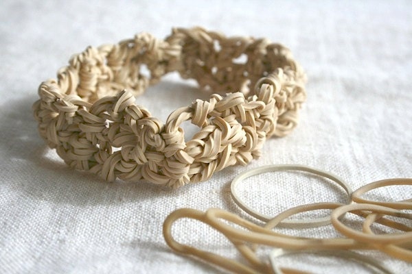 Rubber Band Man Bangle Funky Unisex Bracelet created with Rubber Band Yarn Women Teens Men Free Shipping Gifts 15 Dollars