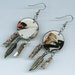 Woodpecker Earrings Audubon recycled book magazine pages Nature bird watchers watching