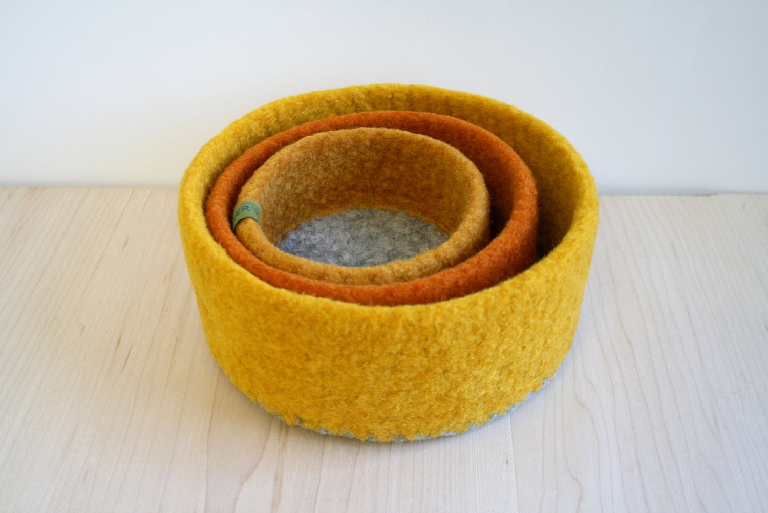Nesting Bowls - Felted Wool - Sunnyside - Made to Order
