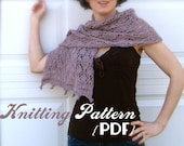 Thistledown Stole Knitting Pattern -- Shawl / shawlette  PDF document / instant digital download