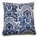 Two Navy Blue Sky Blue White Traditional Pillow Covers Decorative Toss Throw Accent Pillow Covers16 inch pair