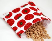 Tomatoes - Medium Reusable Sandwich Bag from green by mamamade