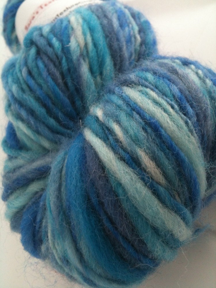 Sara's Texture Crafts Hand Spun Yarn - SHETLAND WATERS (117.6m)