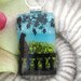 Cat Pendant Necklace - Dichroic Fused Glass Pendant Jewelry - Cat Jewelry - Bird Watching 080112p107