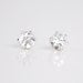 SALE White topaz studs - small gemstone stud earrings - simple classic jewelry
