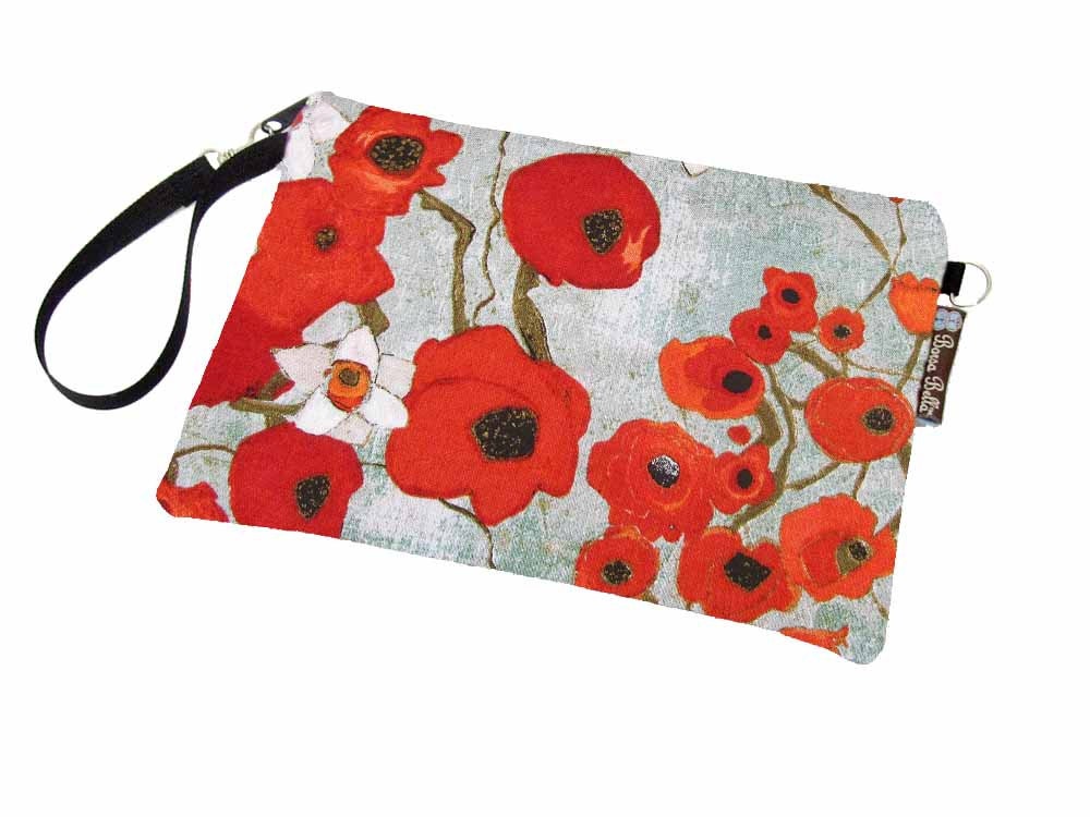 Kindle 4 Bag / Kindle Touch Case / Kindle Fire Cover / Kindle 3 / EXTRA SMALL Padded eReader case / WITHOUT a cover Poppy Love Fabric