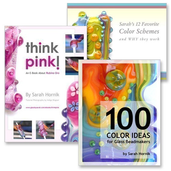 THE COLOR PACK - 3 E-books / Lampwork Tutorials - Think Pink, 100 Color Ideas and Favorite Color Schemes for a Special Sale Price