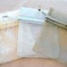 12 Beige,Light or Dark Grey Organza Bags
