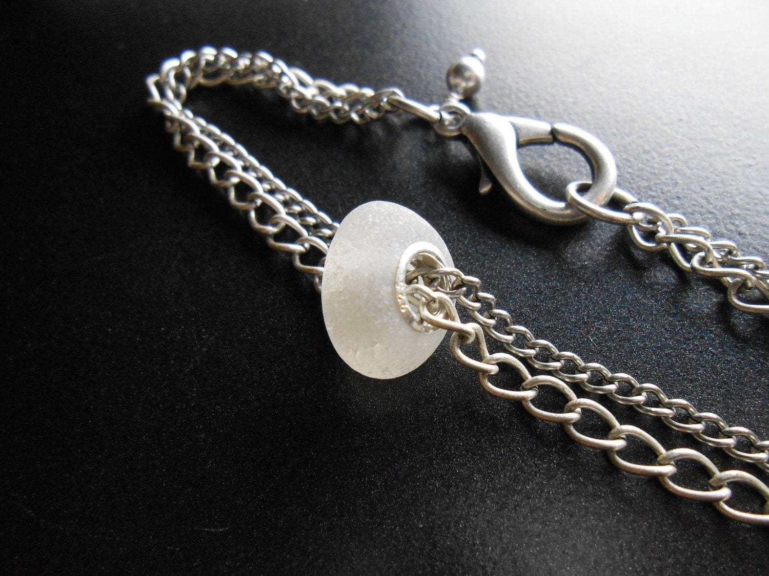 Sea Glass Jewelry - Beach Glass Bracelet - RIGHT ROUND