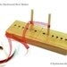 Hardwood Bow Maker -- Cypress -- hand-made tool for paper artists, crafters, gift wrap (DAYSTAR) Katherine Kowalski woodturning