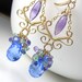 Swiss Blue Punch Earrings