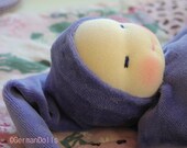 Custom waldorf toy - Made to order, 10 inch Waldorf Toy, Little Purple Teething Doll