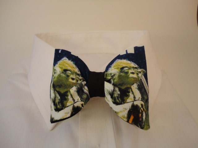 Yoda fabric bow tie