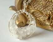 Rainbow Moonstone Goddess Wrap Necklace Petite