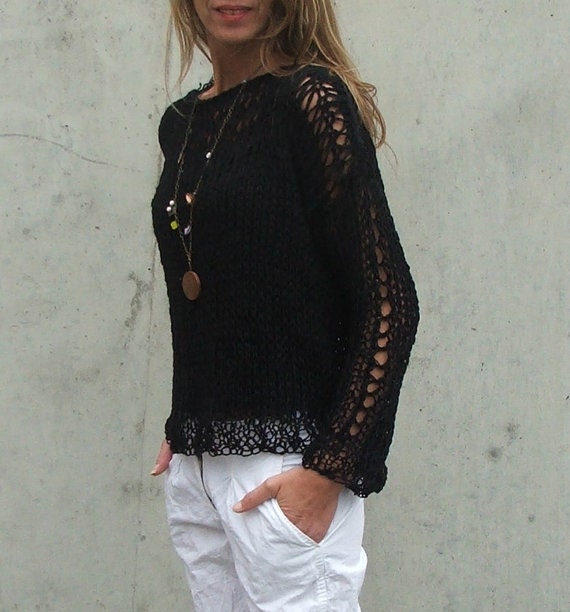 Black Cotton sweater
