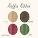 Raffia Ribbon - 100 Yards - Natural Ivory - Red Wine Burgundy - Pine Tree Olive - Mocha Chocolate