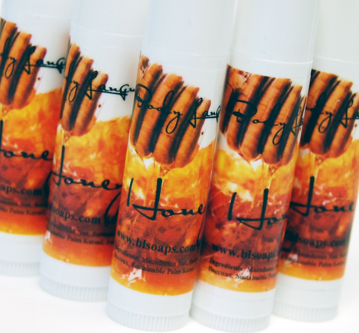 Moving SALE - Honey Lip Balm - HONEYCOMB Lip Balm - Delicious Honey Flavored Beeswax Lip Balm - UnTinted Lip Balm