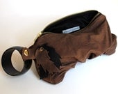 Megan Leone Brown Leather Bracelet Handbag