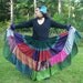 Gypsy Circus 10 yd Skirt-Patchwork Tiered Skirt-Folkloric Skirt-Belly Dance Skirt