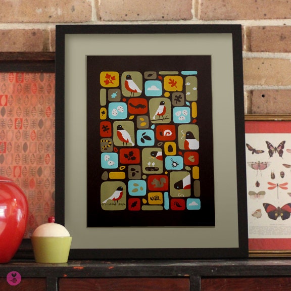 robin limited edition screen print