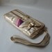 SALE - 9 pocket Vigga clutch/hand bag in gold foil