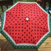 LAST ONE Watermelon and Lace Umbrella