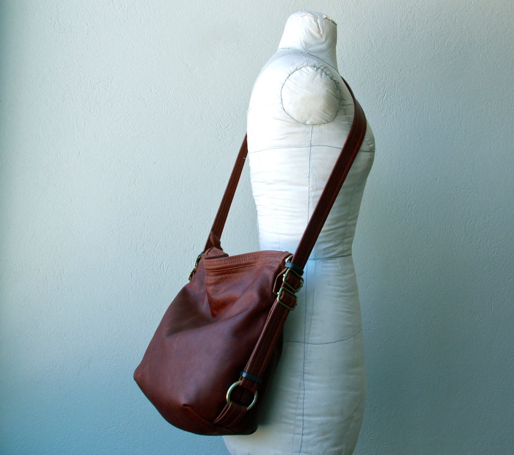 ships in two weeks customized - PETITE HOBO PACK  'three in one' - leather backpack - choose your leather
