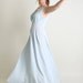1960s Maxi Slip - Vintage Vanity Fair Nightgown in Soft Pastel Powder Blue - Large to XL