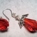 Christmas Angel Earrings Sterling Silver Earwires