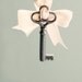 vintage key boutonniere 'KEY to my HEART' unique keepsake button hole
