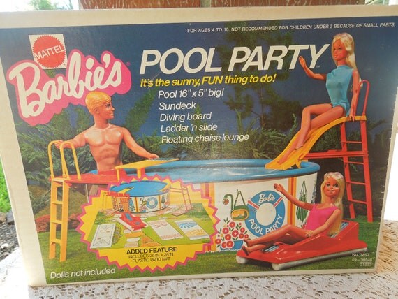 barbie pool set