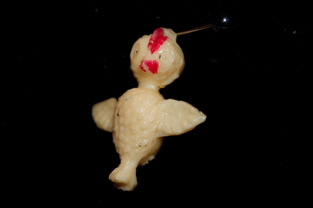 SALE Vintage 1940s Cracker Jack Charm Chick Celluloid