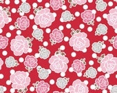 Polka Dot Stitches Main Red - 1/2 Yard
