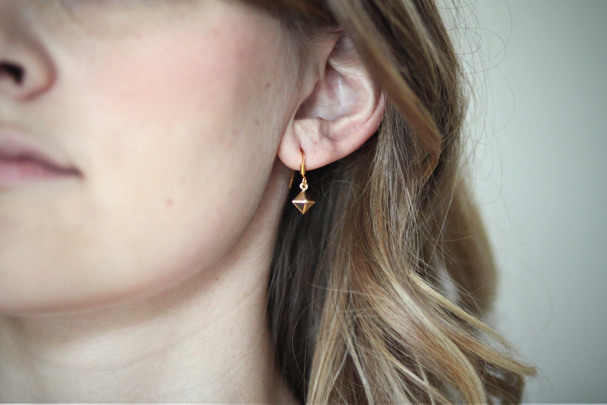 Tiny Box Earrings