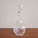 Vintage leaded crystal decanter with finial topper