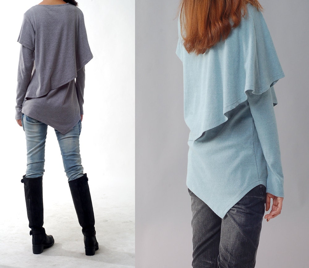 Leaves 3 - asymmetrical layered top (Y1217)