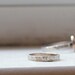 Rustic Wedding Band - 14k White Gold in a Unique Hammered Pattern