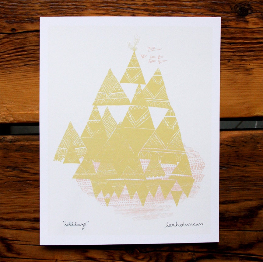 Village Print 8 x 10