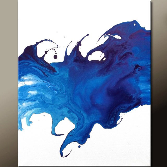 Abstract Art Painting 16x20 Contemporary Modern Art Original Wall Art by Destiny Womack - dWo - Overflowing Emotion