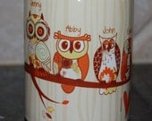 Gorgeous Personalized Owl Family Coffee Mug