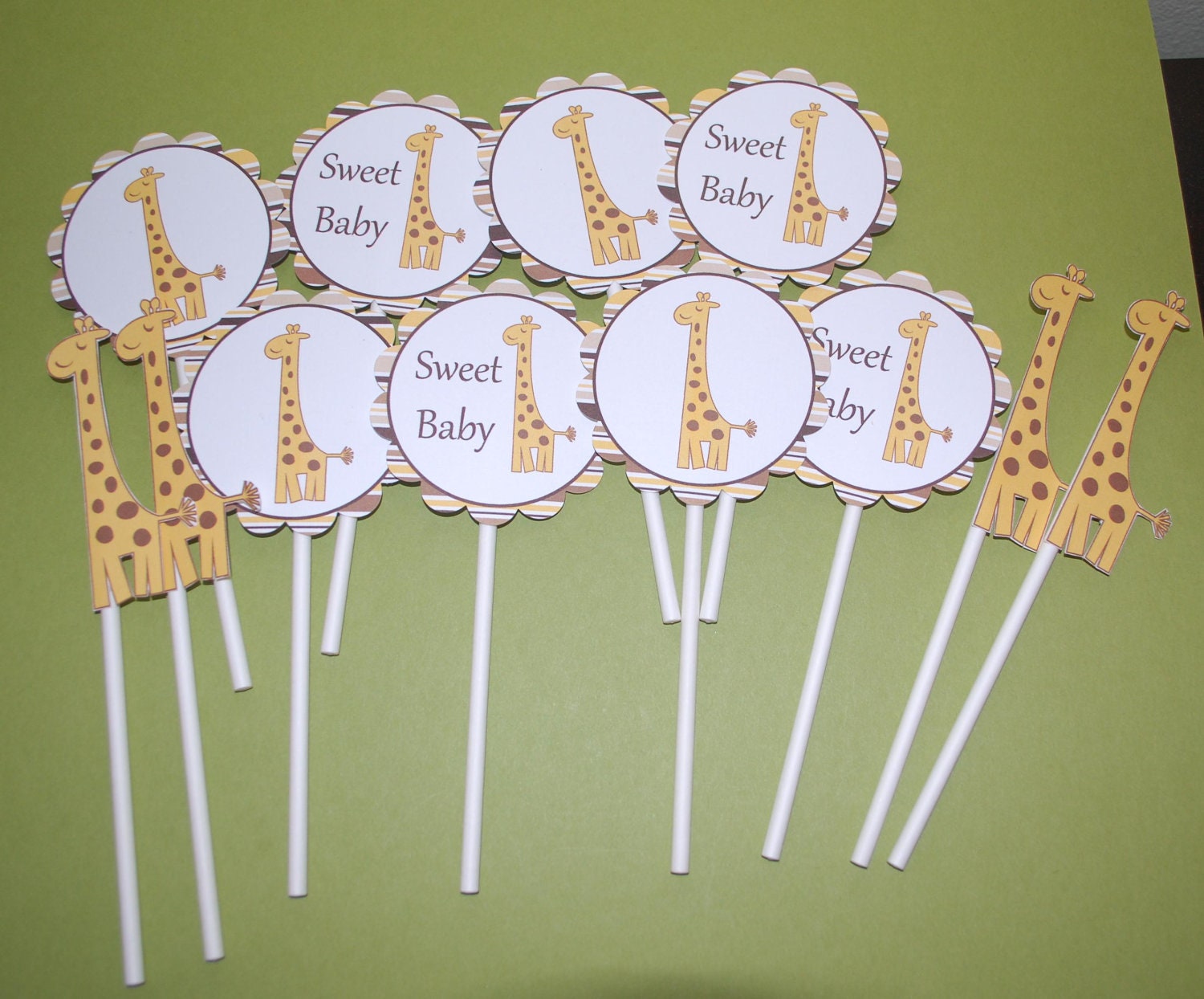 Giraffe Cupcake Toppers (set of 12) Il_170x135